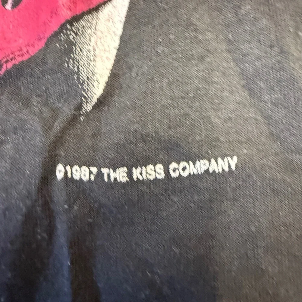 Vintage 1987 KISS Paul‎ Stanley T-Shirt, life is like sex, original production
